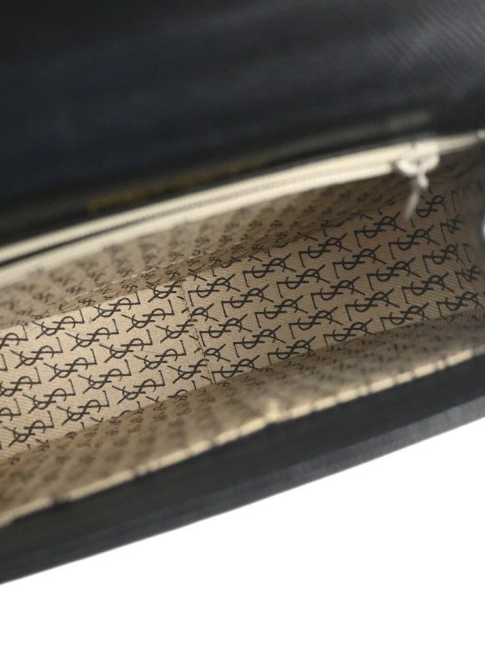 YVES SAINT LAURENT Logo Mini Crossbody Shoulder Bag Leather Black GHW 32YH926 - Picture 9 of 14